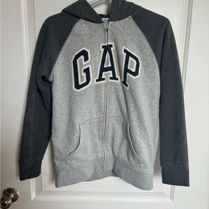 GAP Kids Two-Tone Gray Hoodie